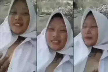 Eksekusi Liar Di Atas Batu Aliran Sungai Deras